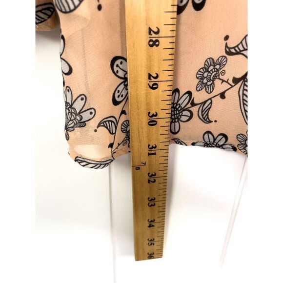 For‎ Love and Lemons Pia Floral Bell Sleeve Romper Size L - Picture 10 of 14